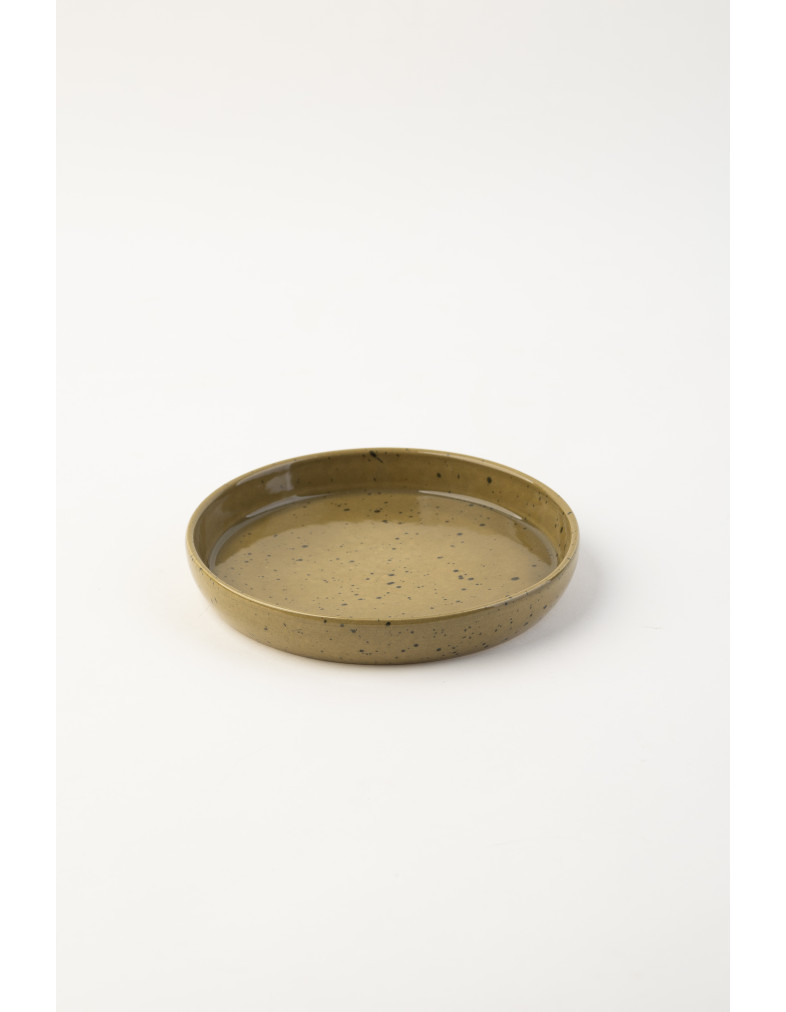 Тарілка з бортом  Ideal Ceramic , 15см олива 