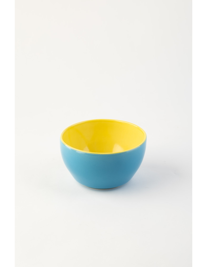 Піала Ideal Ceramic, голуба з жовтим 