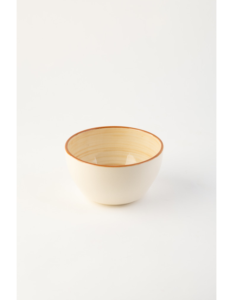 Піала Ideal Ceramic, коричнева спіраль 