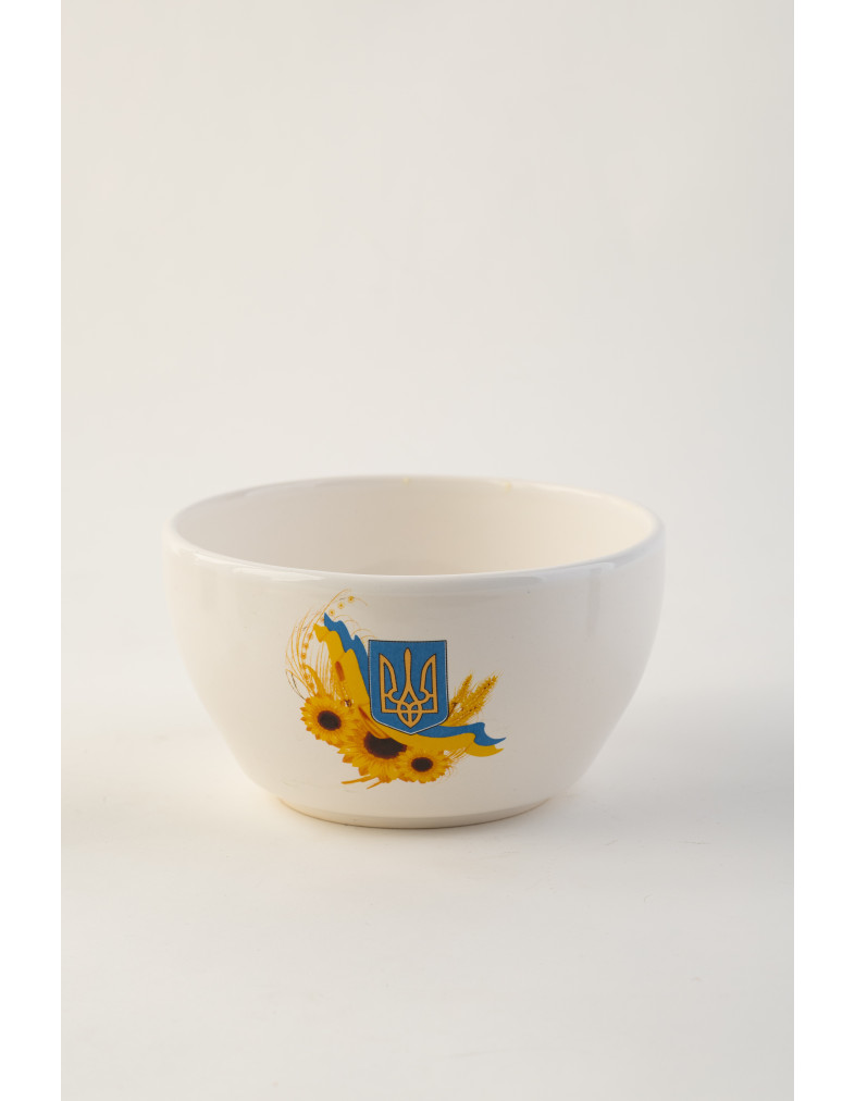 Піала Ideal Ceramic 500мл, з гербом України