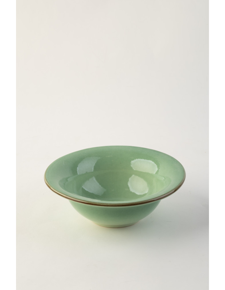 Тарілка для першого Ideal Ceramic, 19.5 см, 500мл зелена