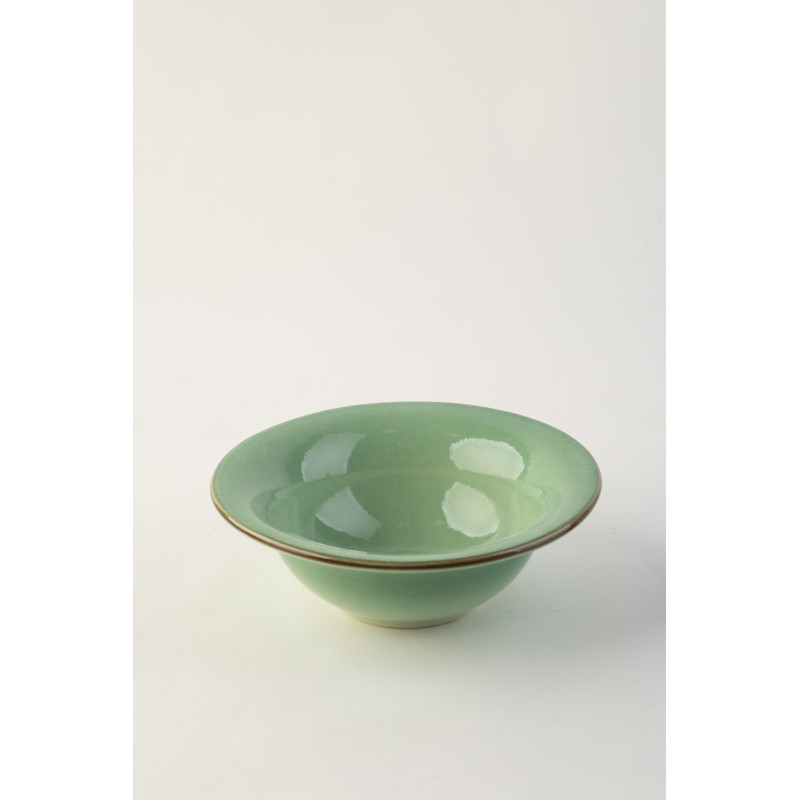 Тарілка для першого Ideal Ceramic, 19.5 см, 500мл зелена