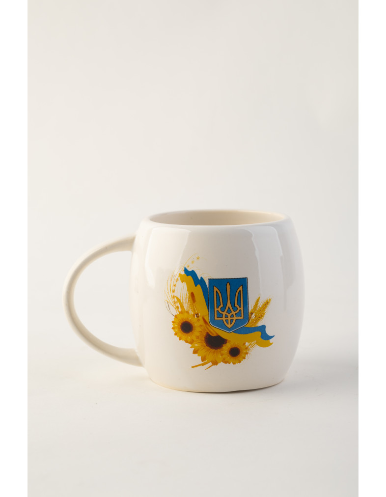 Чашка Ideal Ceramic, з гербом України