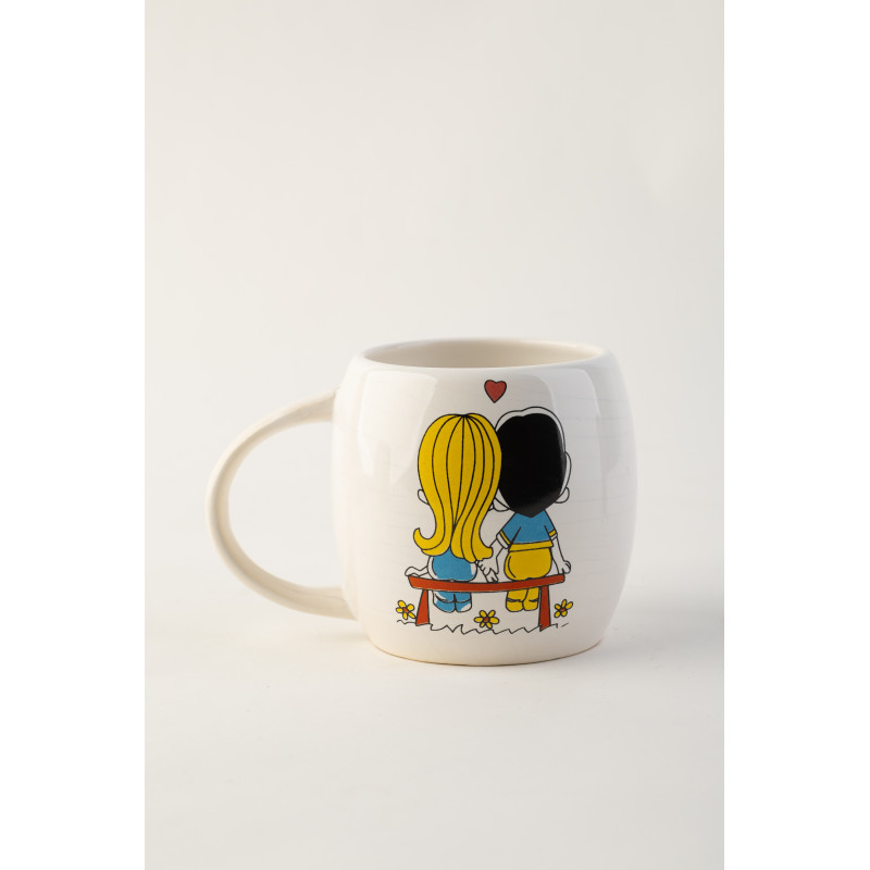 Чашка Ideal Ceramic, з романтичним малюнком