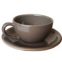 Чашка з блюдцем Ideal Ceramic 250мл, мокко