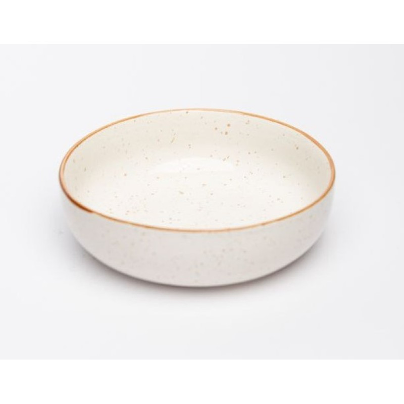Боул  Ideal Ceramic 16см білий з коричневим вкрапленням
