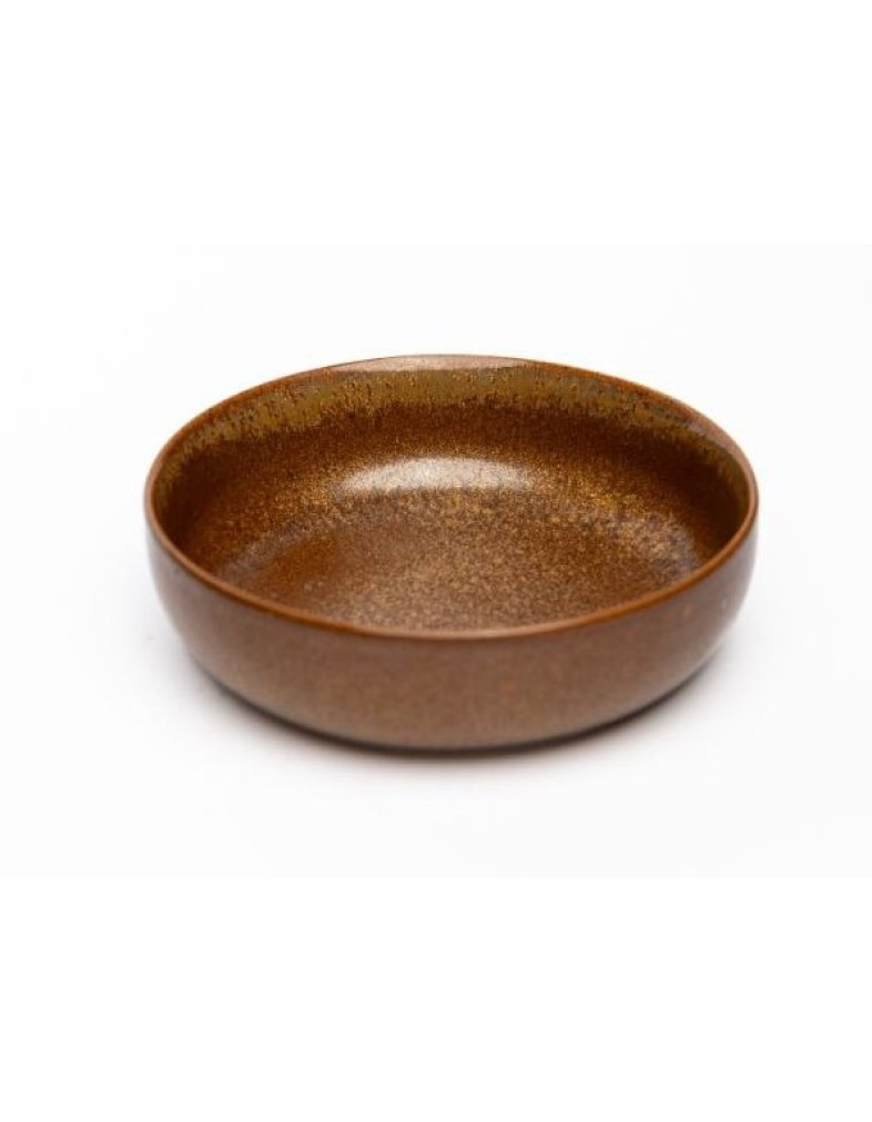 Боул  Ideal Ceramic 16см коричневий з золотом