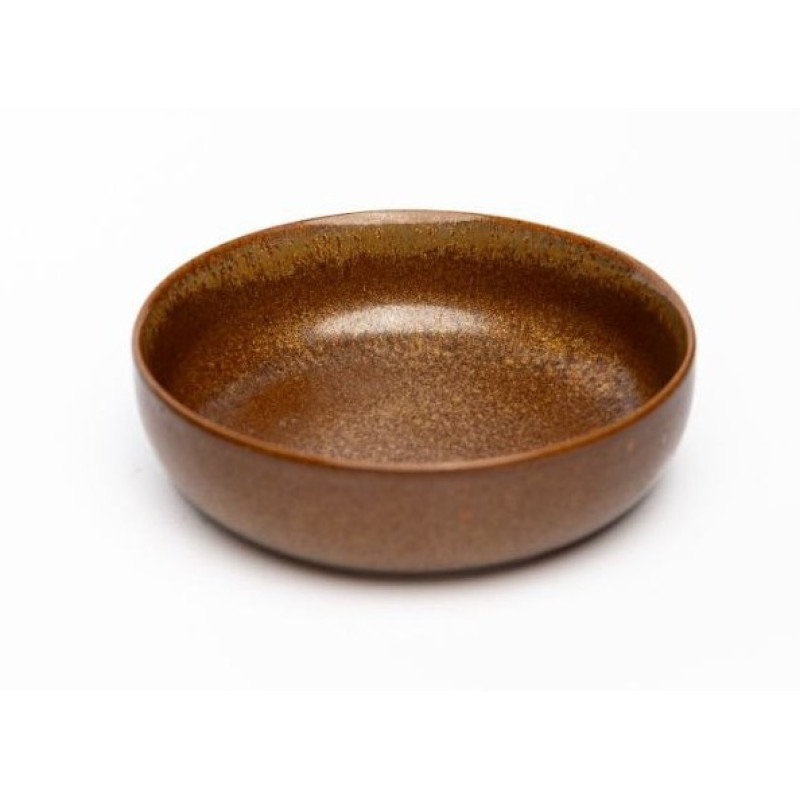 Боул  Ideal Ceramic 16см коричневий з золотом