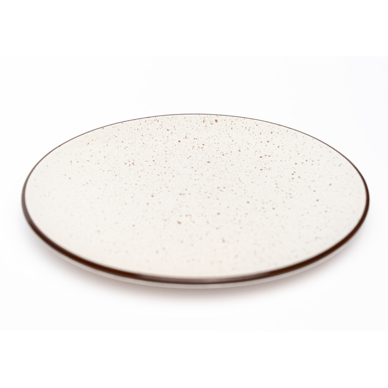 Тарілка підставна  Ideal Ceramic 25см з коричневим вкрапленням
