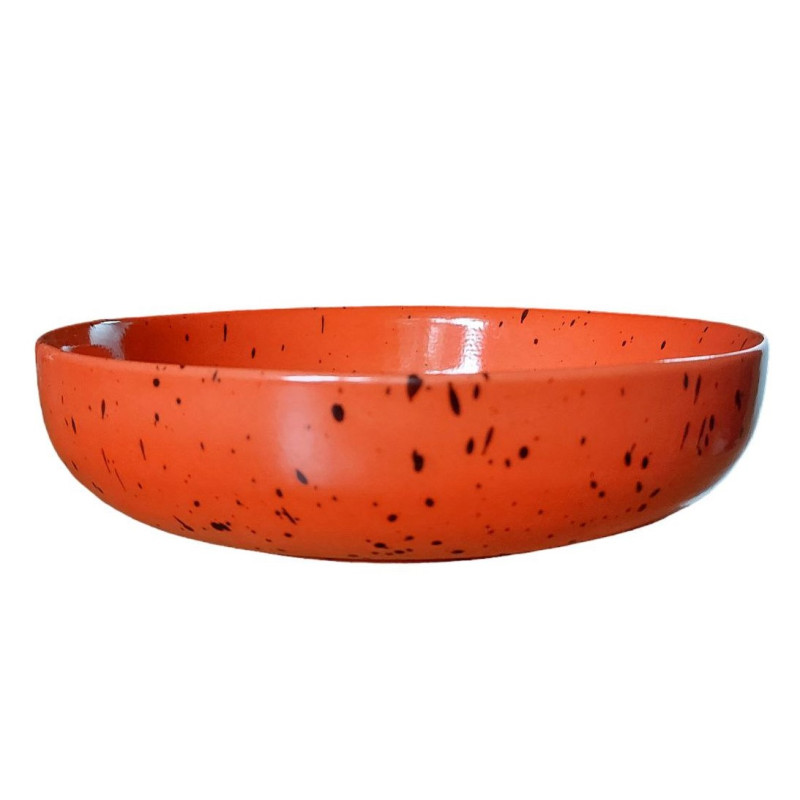 Боул  Ideal Ceramic 23см червоний з  чорним вкрапленням