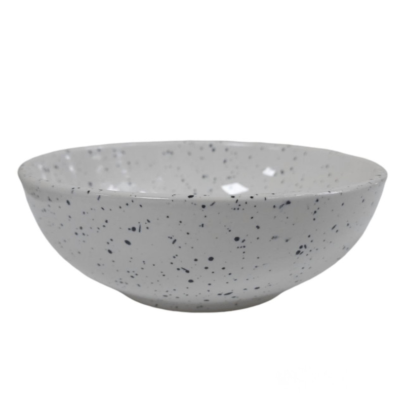 Салатник Ideal Ceramic, об'єм 500мл білий з чорним вкрапленням